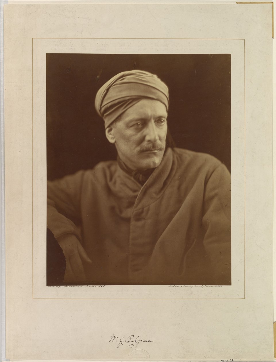 William Gifford Palgrave od Julia Margaret Cameron