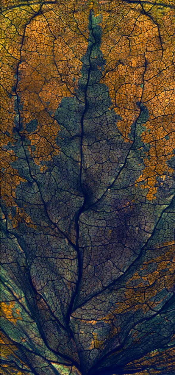 Coleus Window, 2008, (digitální fotogram, digitální originální tisk) od Julia McLemore