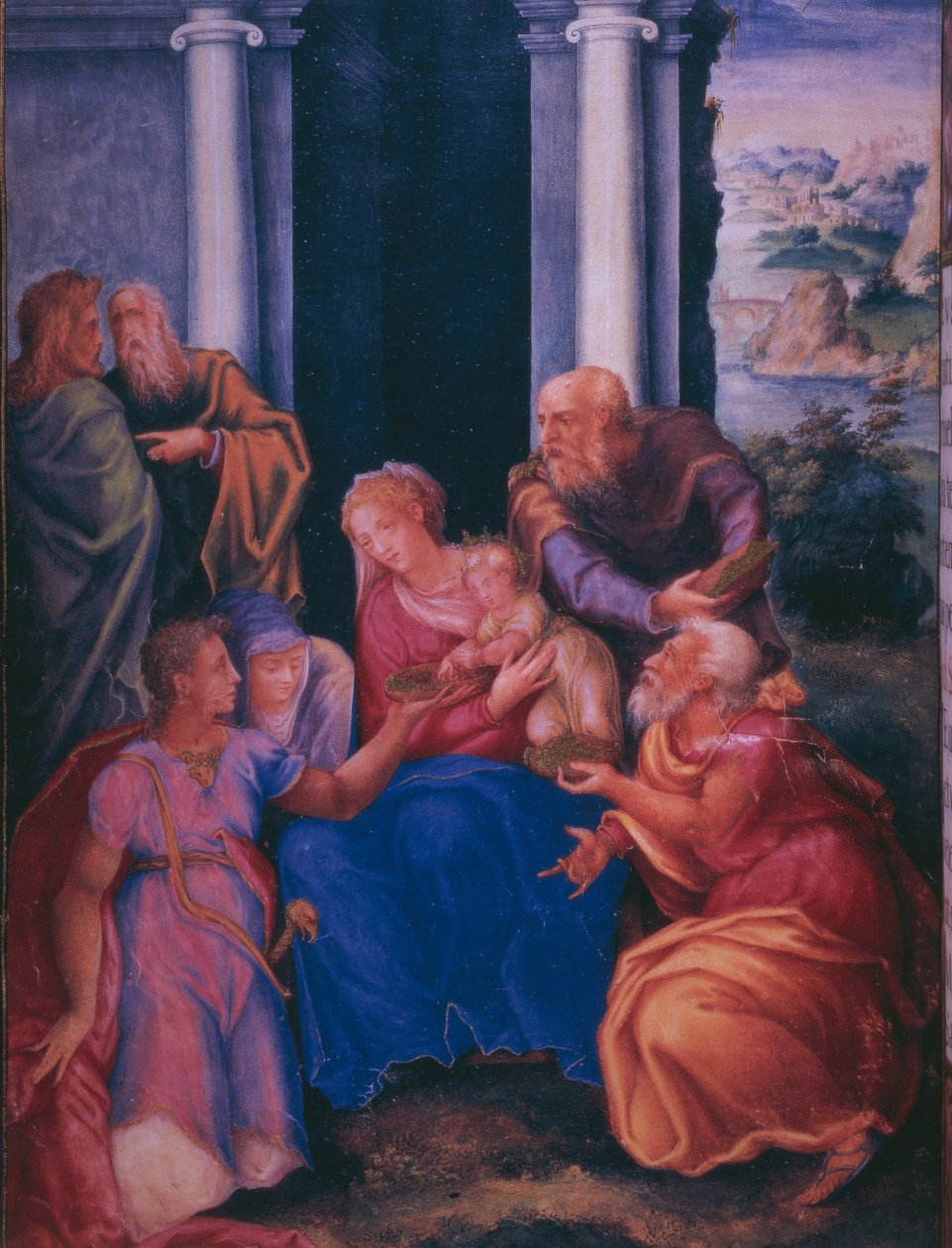 Klanění tří králů, z faksimile breviáře španělského krále Filipa II., 1569 (pergamen) od Julian and Leon, Andres de Fuente del Saz