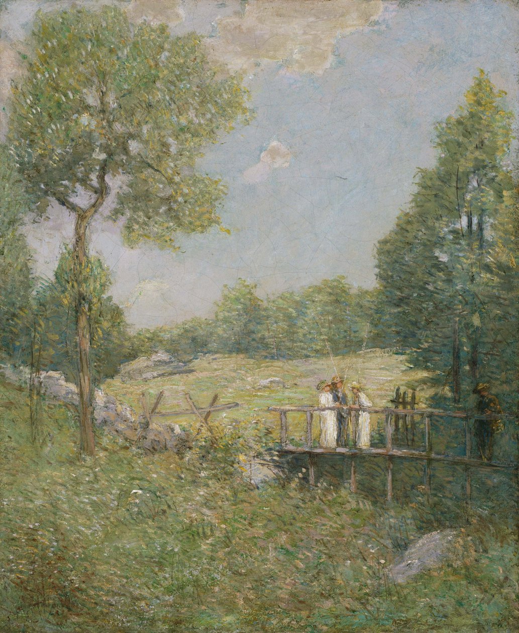 Rybářská párty od Julian Alden Weir