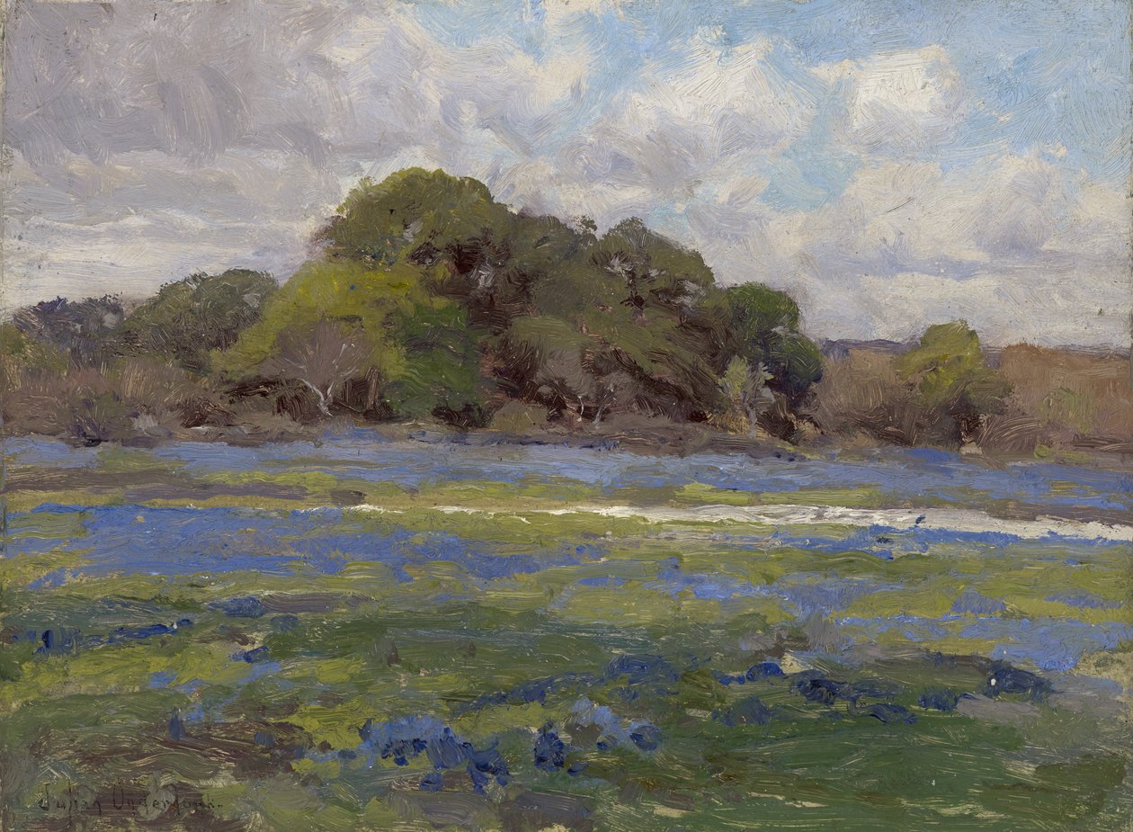 Cesta přes Bluebonnets, c.1919 od Julian Onderdonk