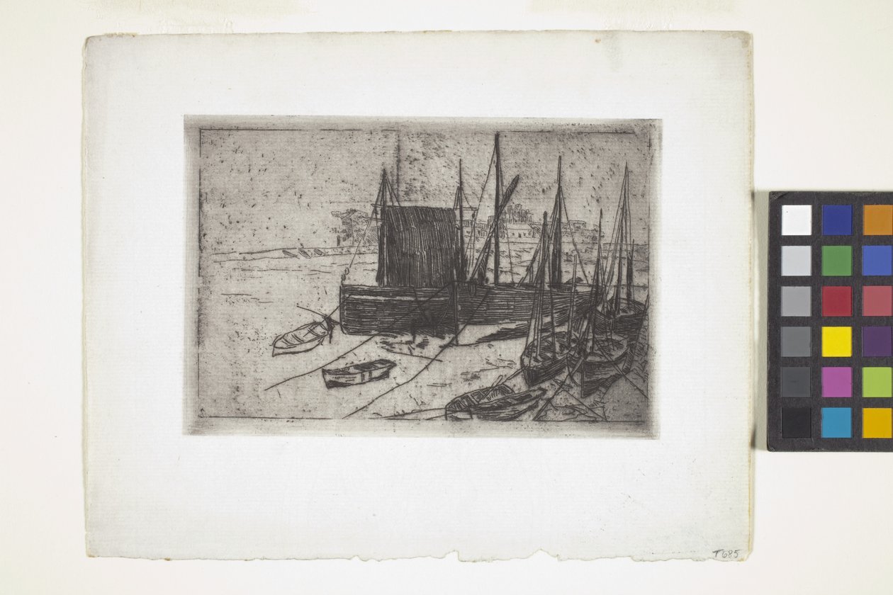 Lodě v Port Erin - Isle Of Man (lept) od Julian Alden Weir