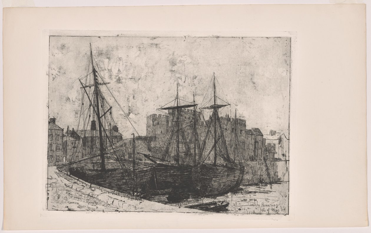 Hrad Rushen - ostrov Man od Julian Alden Weir