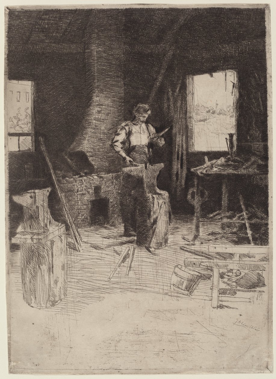 Kovárna od Julian Alden Weir