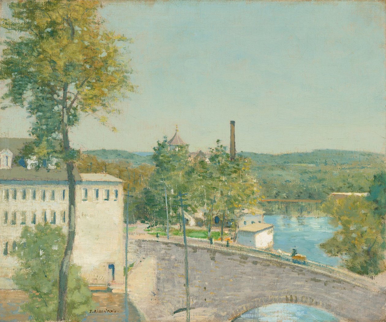 U.S. Thread Company Mills, Willimantic, Connecticut, c. 18931897. od Julian Alden Weir