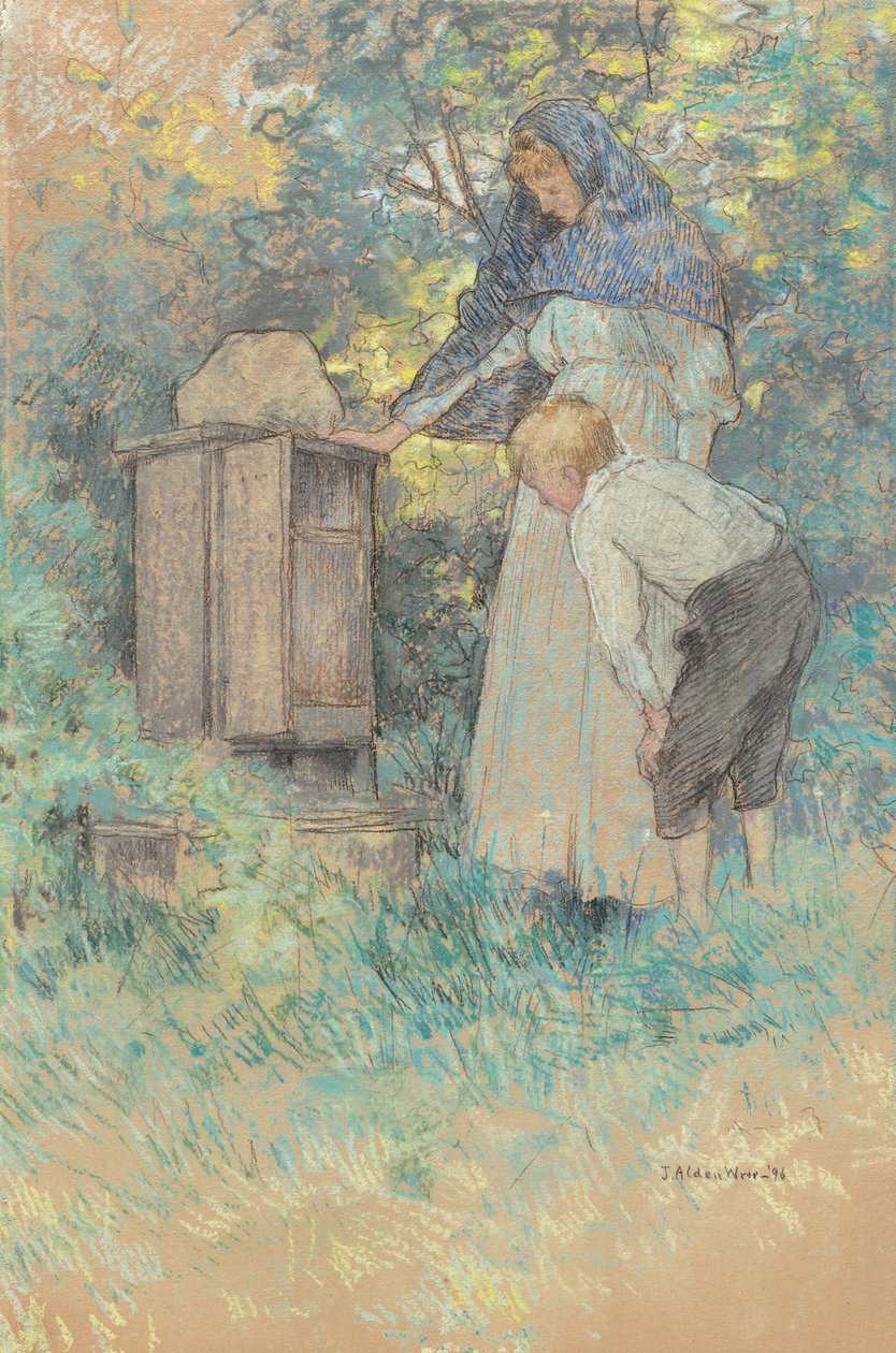 Pozorování včel, 1896. od Julian Alden Weir
