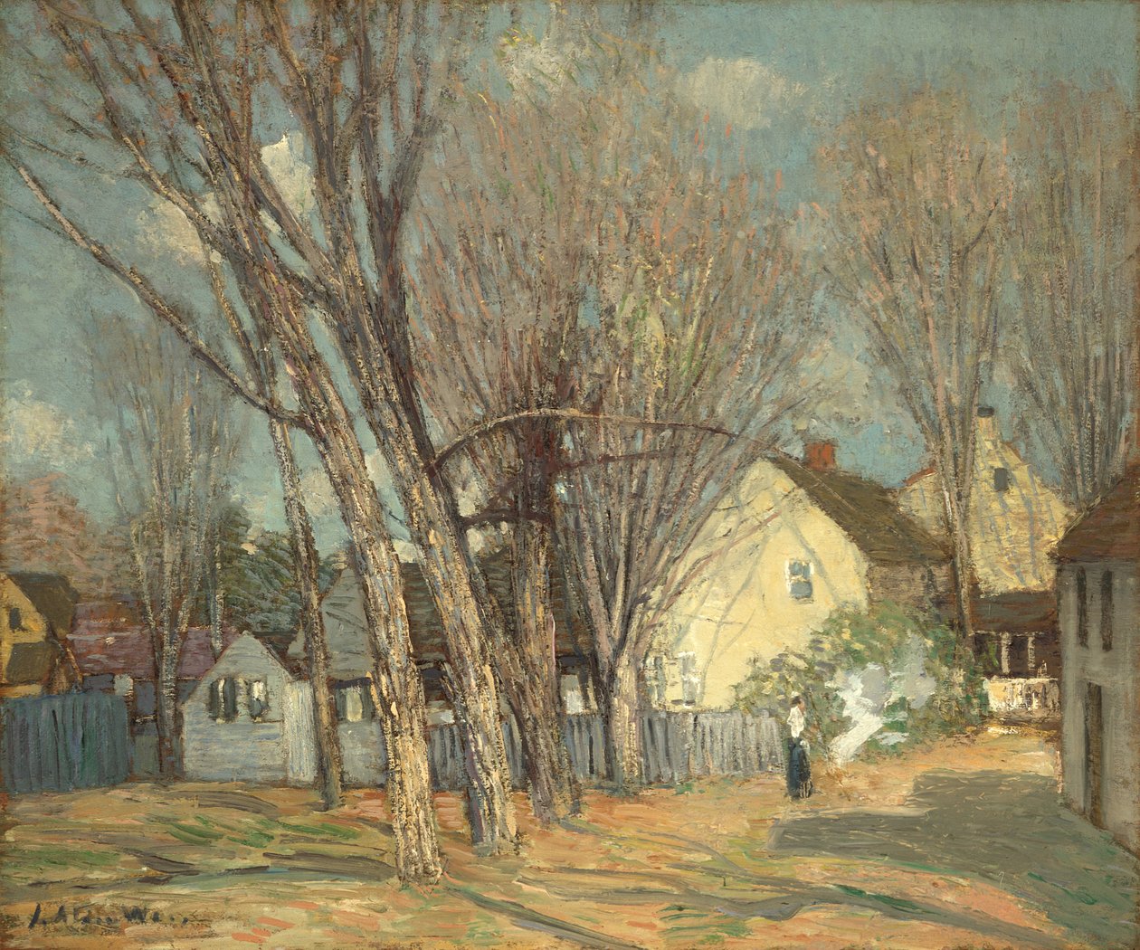 Vesnice Windham, asi 1913-14 (olej na mahagonové desce) od Julian Alden Weir