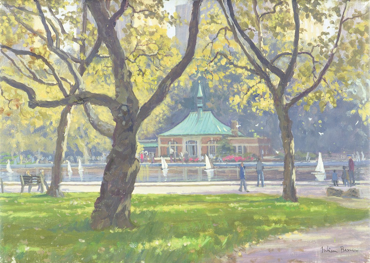 Lodní rybník, Central Park od Julian Barrow