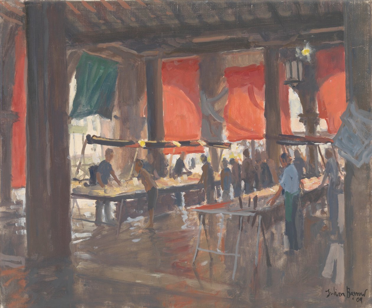 Rybí trh, Benátky, 2009 od Julian Barrow