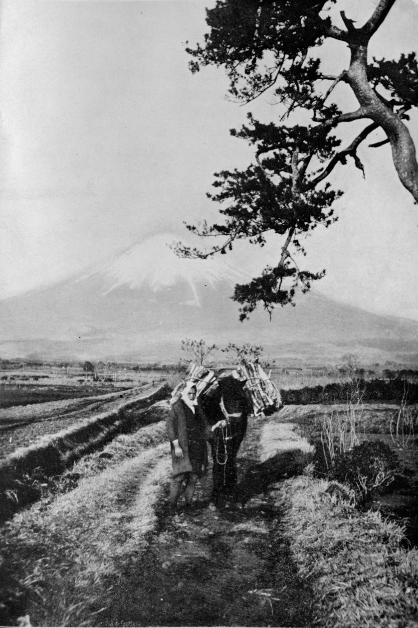 Rolníci z oblasti Fuji ne podle jména, ale pouze jako O Yama, čestná hora, c1900, od Julian Leonard Street
