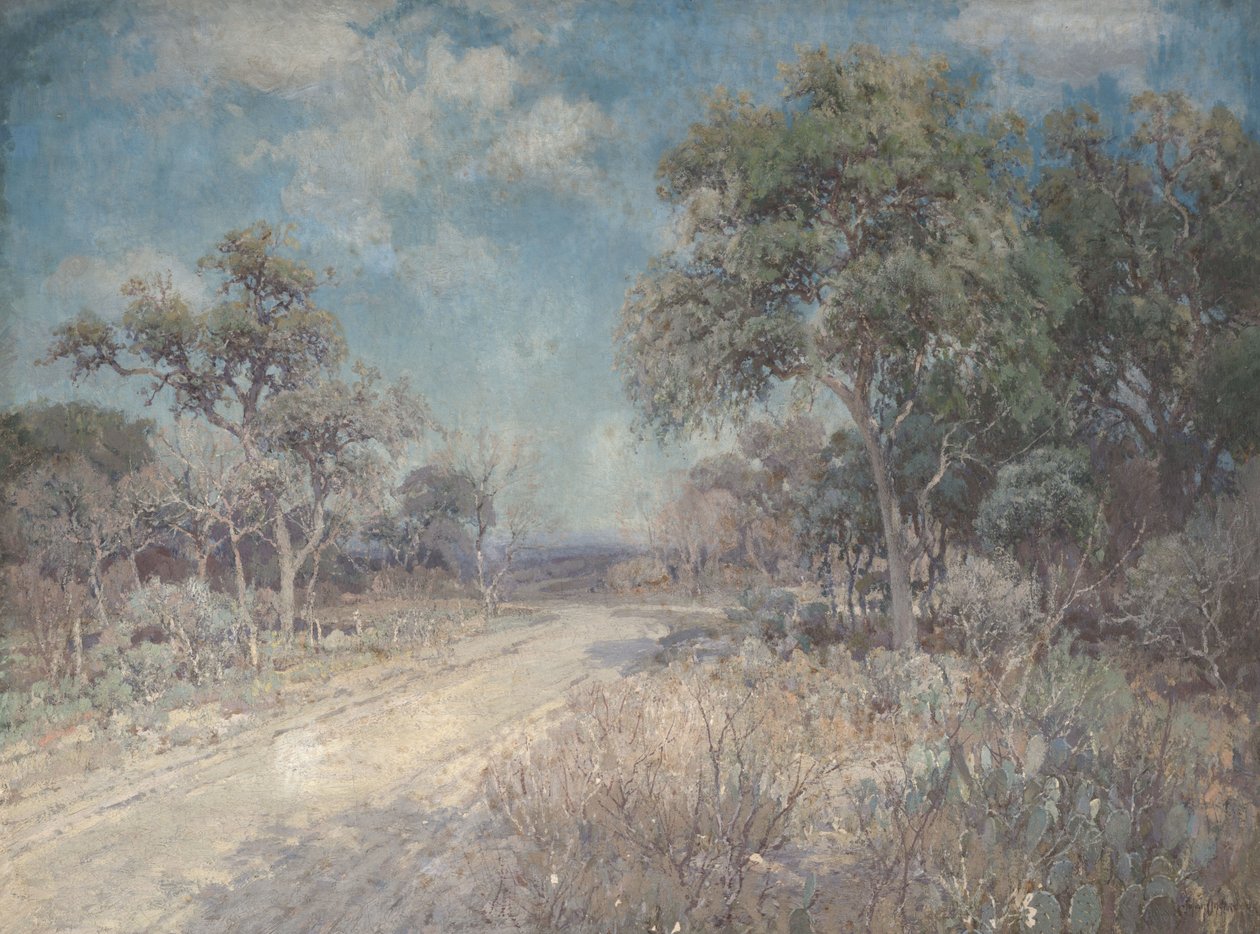 Road to the Hills, cca 1918 (olej na plátně) od Julian Onderdonk