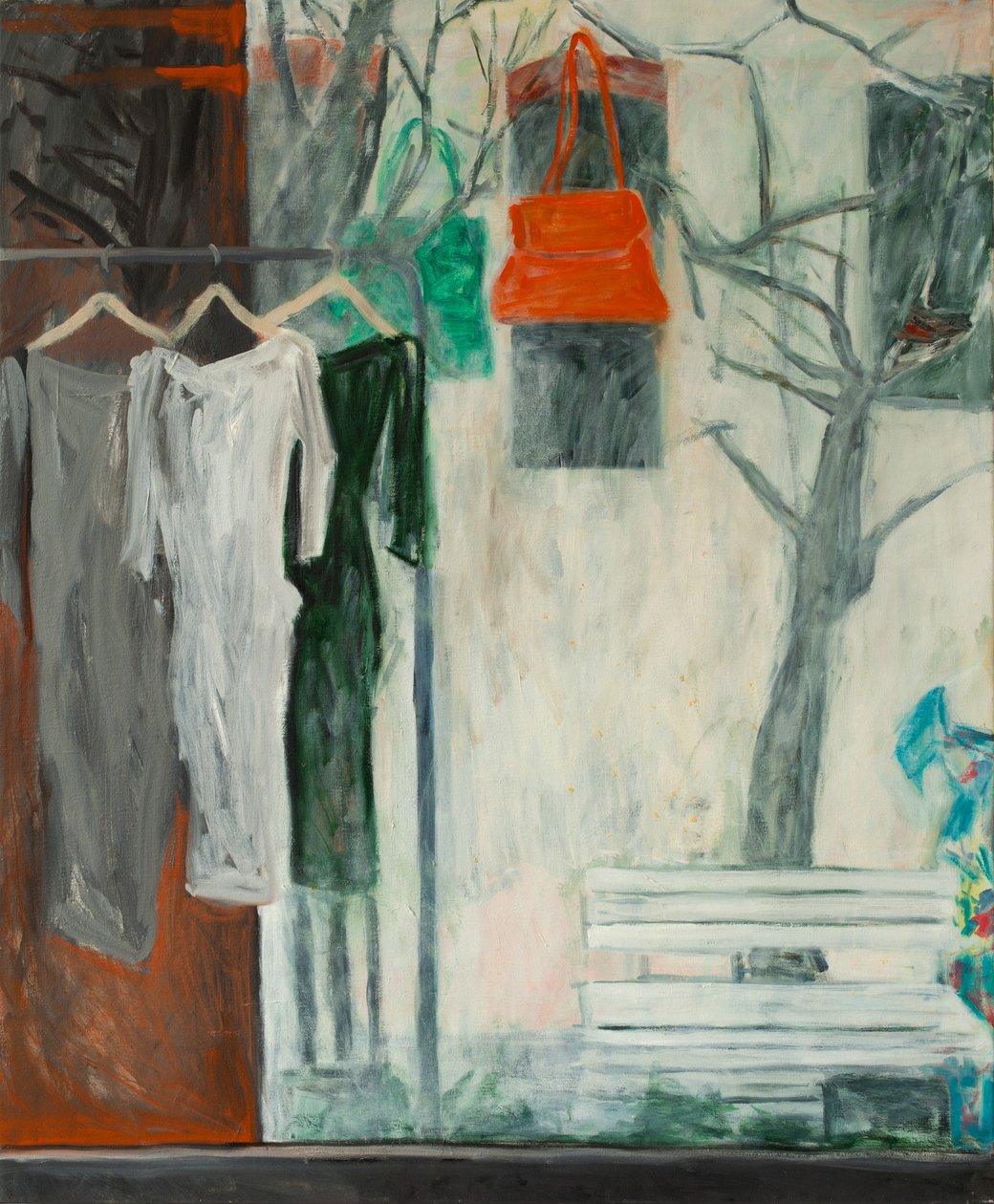 The Clothes Shop, 2016 (olej na plátně) od Julie Held