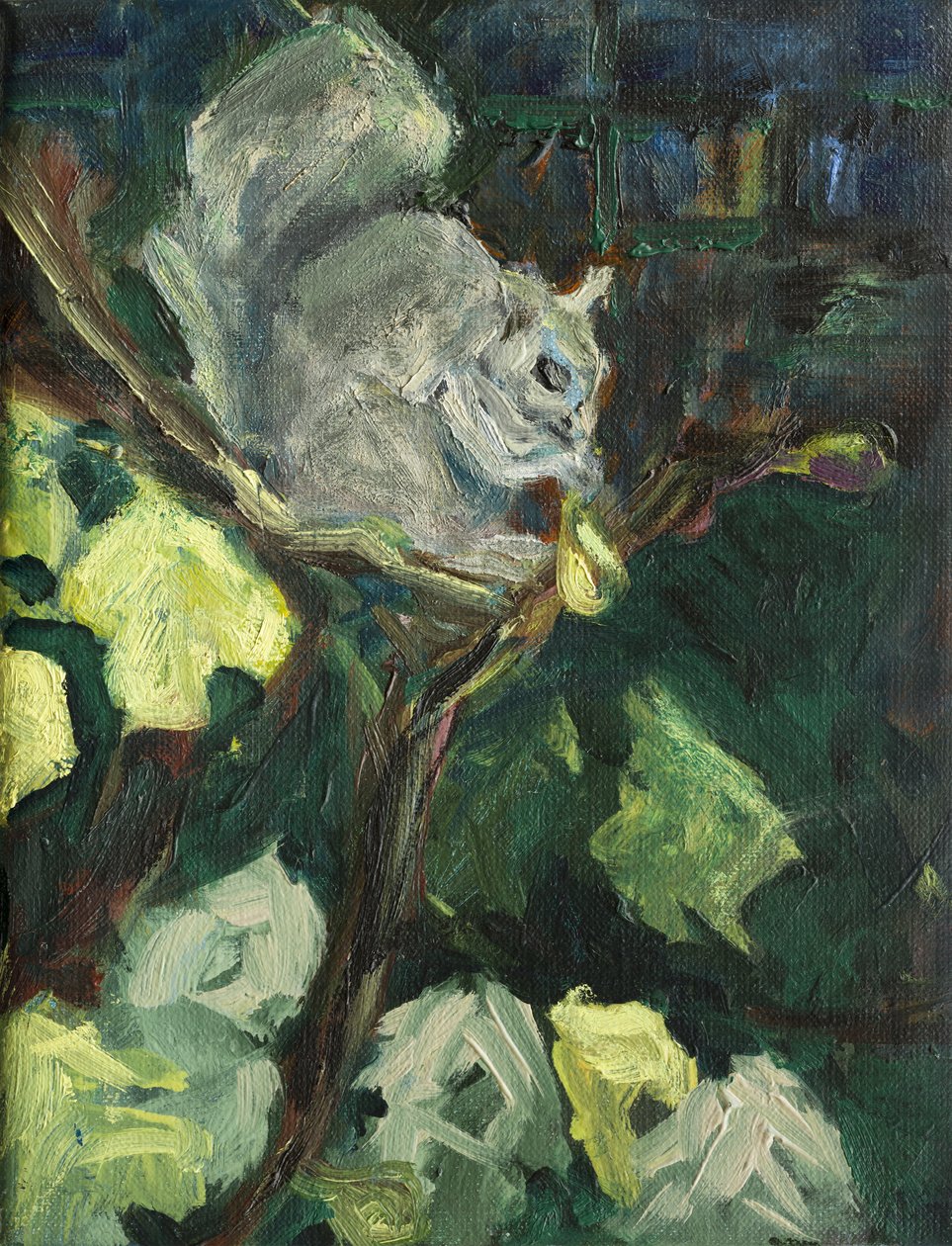 The Fig Thief, 2016,(olej na plátně0 od Julie Held
