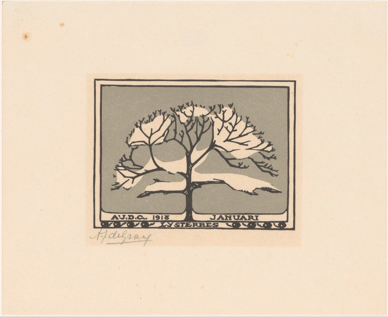 Januari (původní název na objektu) od Julie de Graag (signed by artist)