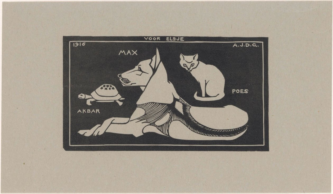 Akbar, Max, Poes (název na objektu) od Julie de Graag