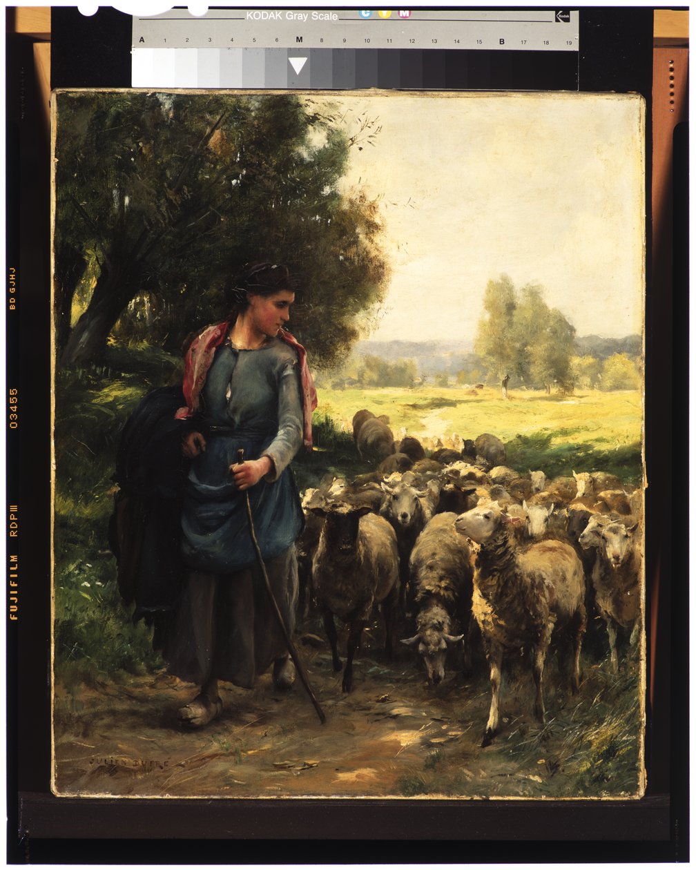 Mladá pastýřka, kolem roku 1900 od Julien Dupre