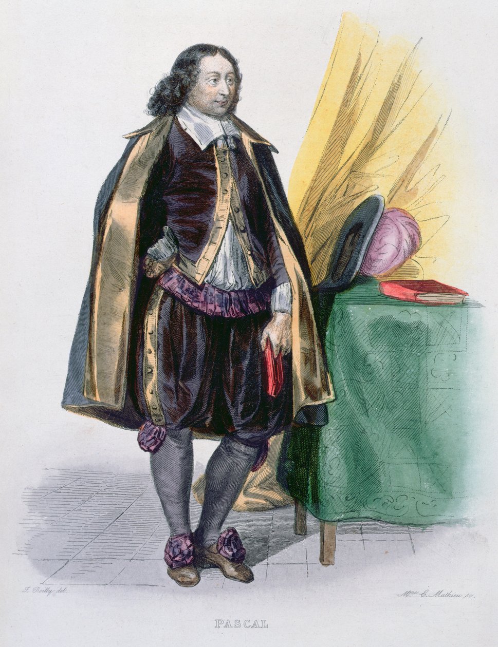Blaise Pascal (1623-62), 1841 od Julien Leopold Boilly