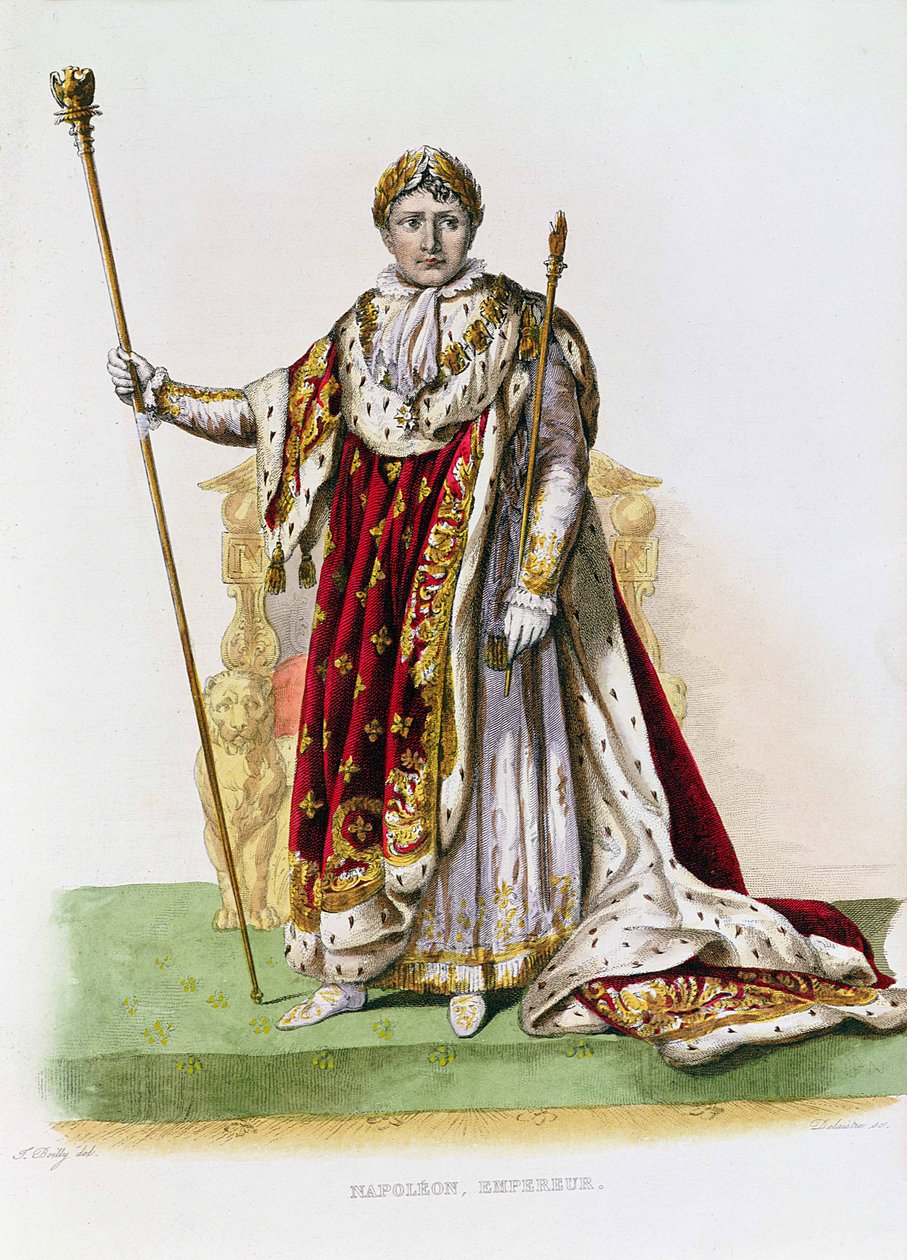 Císař Napoleon II. (1808-73) ryl Delaistre, kolem roku 1830 (barevná rytina) od Julien Leopold Boilly