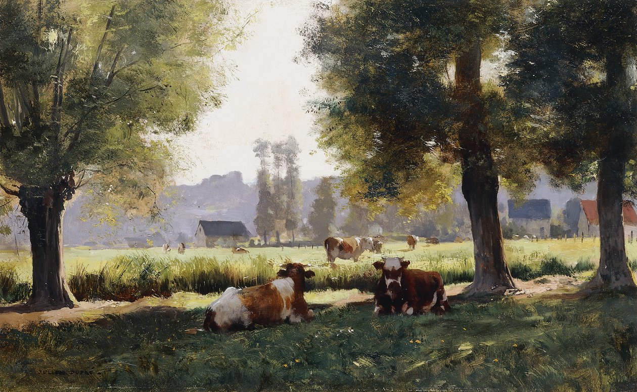 Louka v Arques-la Bataille, Normandie, od Julien Dupre