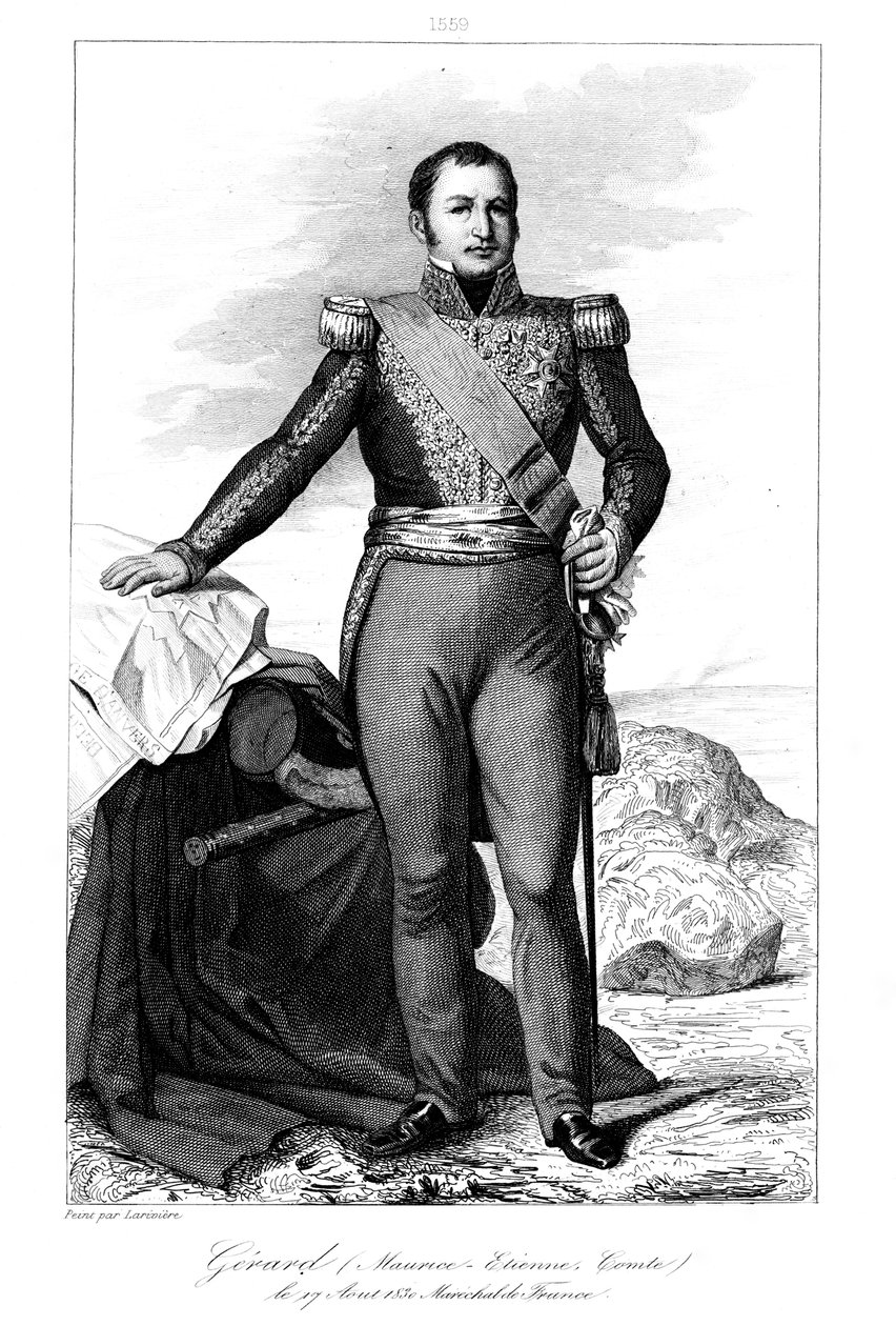 Etienne Maurice Gerard 1773-1852, francouzský generál a státník, 1839. od Julien Leopold Boilly