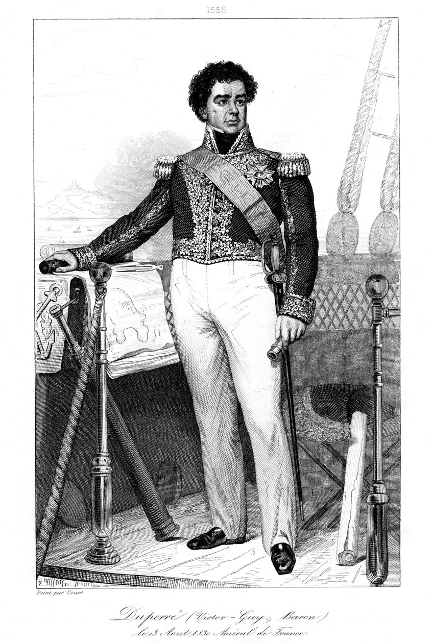 Guy-Victor Duperré 1775-1846, francouzský admirál, 1839. od Julien Leopold Boilly