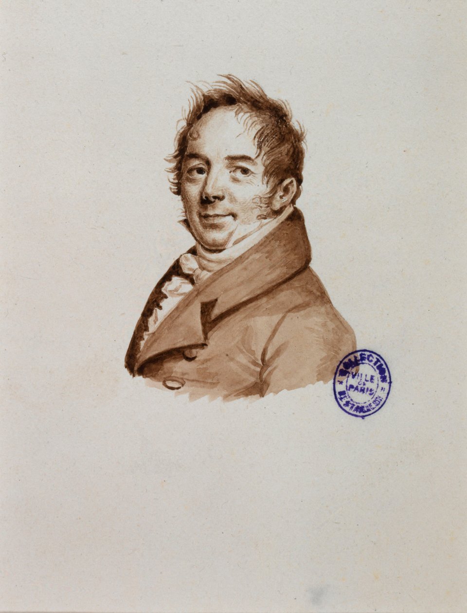 Porträt des Bildhauers Bosio od Julien Leopold Boilly