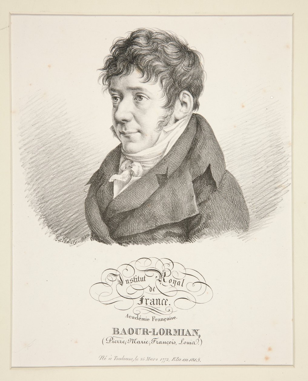 Portrét Baour-Lormiana (Pierre, Marie, François, Louis) od Julien Leopold Boilly