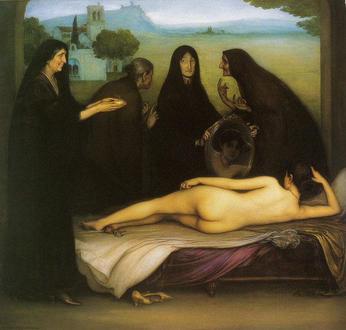 Hřích od Julio Romero de Torres