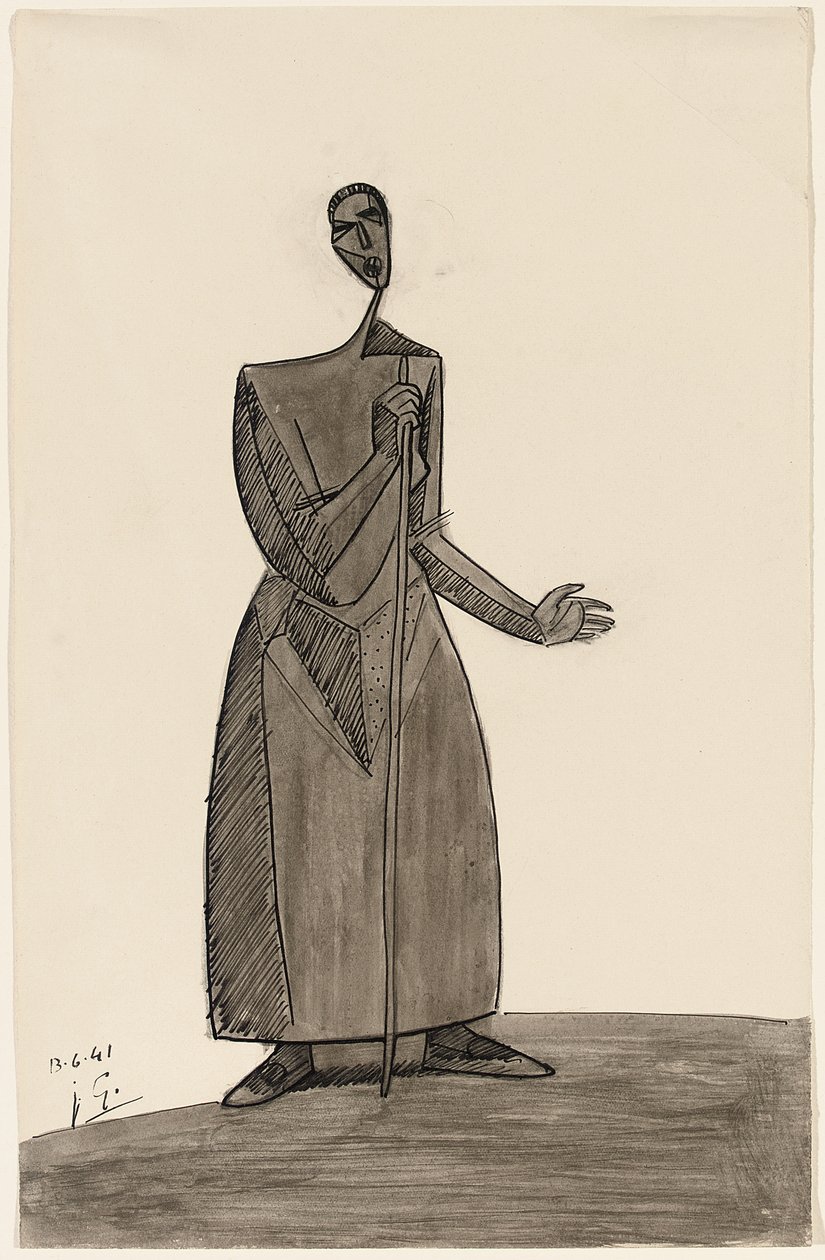 Rolník se štábem, 1941 od Julio Gonzalez