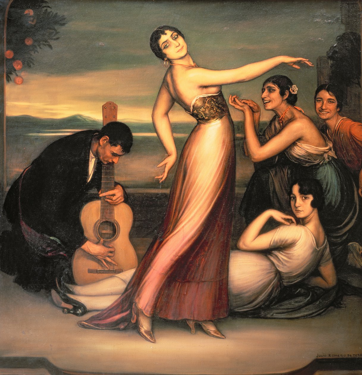 Alegorie štěstí od Julio Romero de Torres