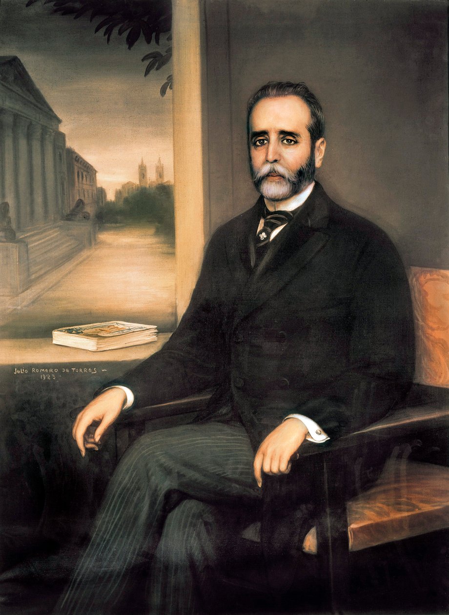 Portrét Jose Sanchez Guerra (1859-1935), španělský politik, právník a novinář od Julio Romero de Torres