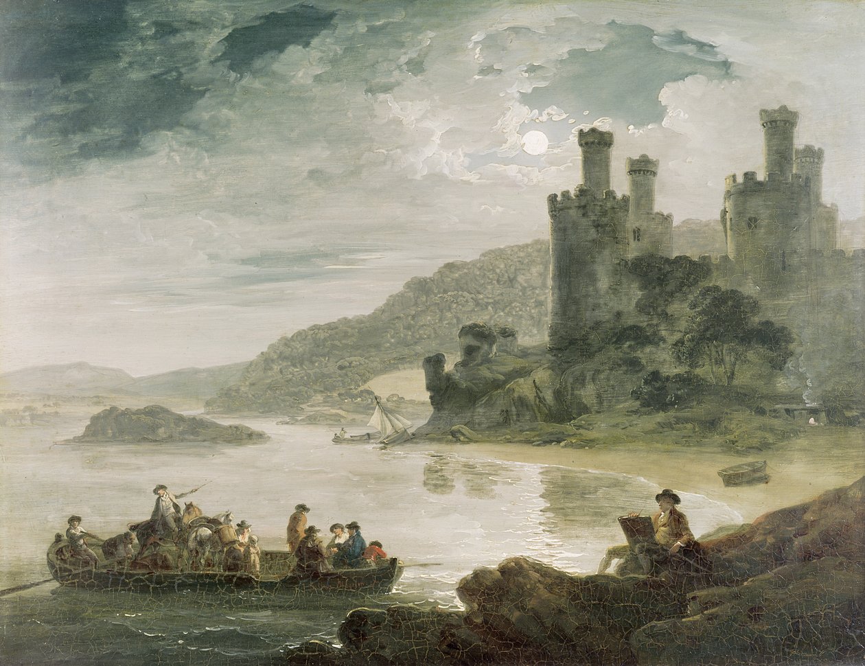 Hrad Conway, 1794 od Julius Caesar Ibbetson