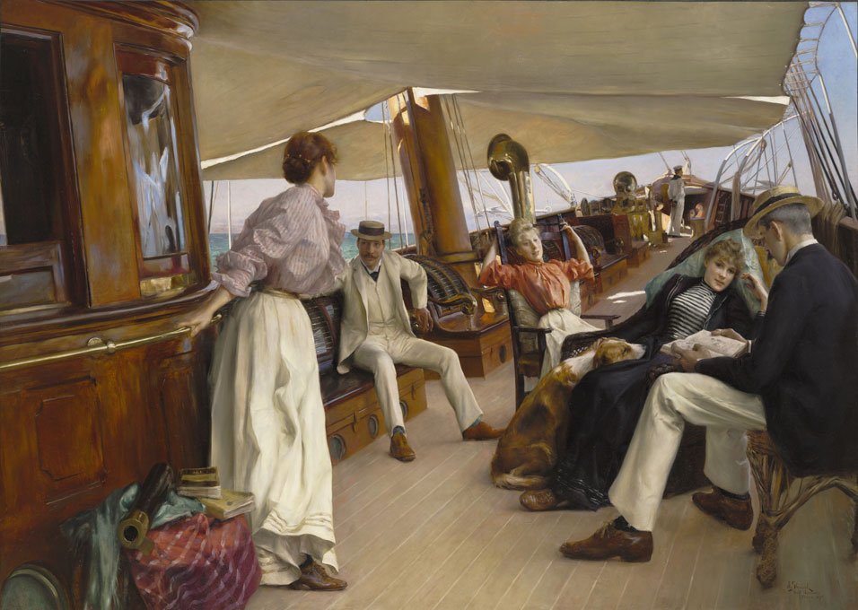 Na jachtě Namouna, Benátky od Julius Leblanc Stewart