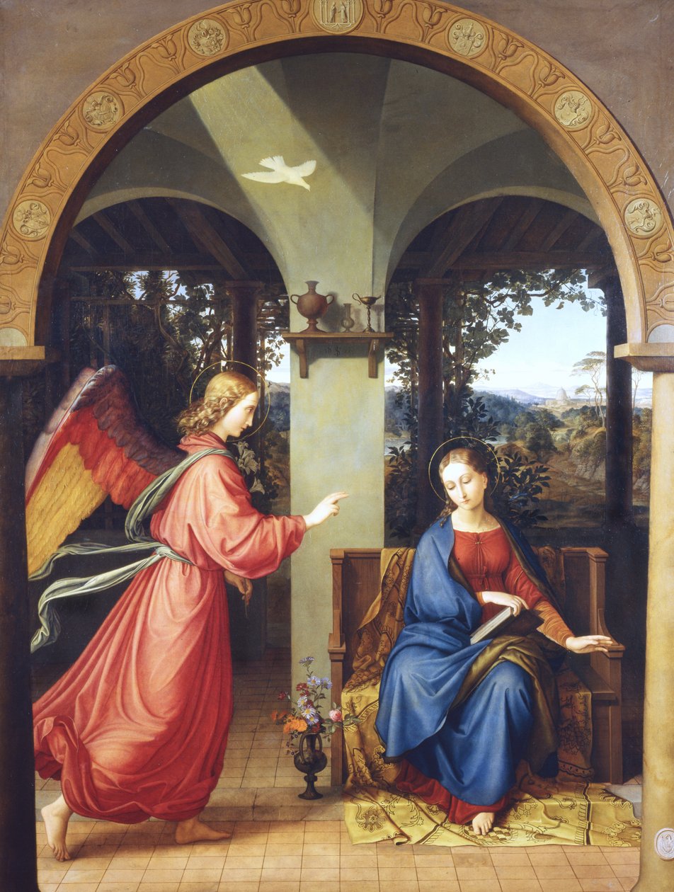 Zvěstování, 1818 od Julius Schnorr von Carolsfeld