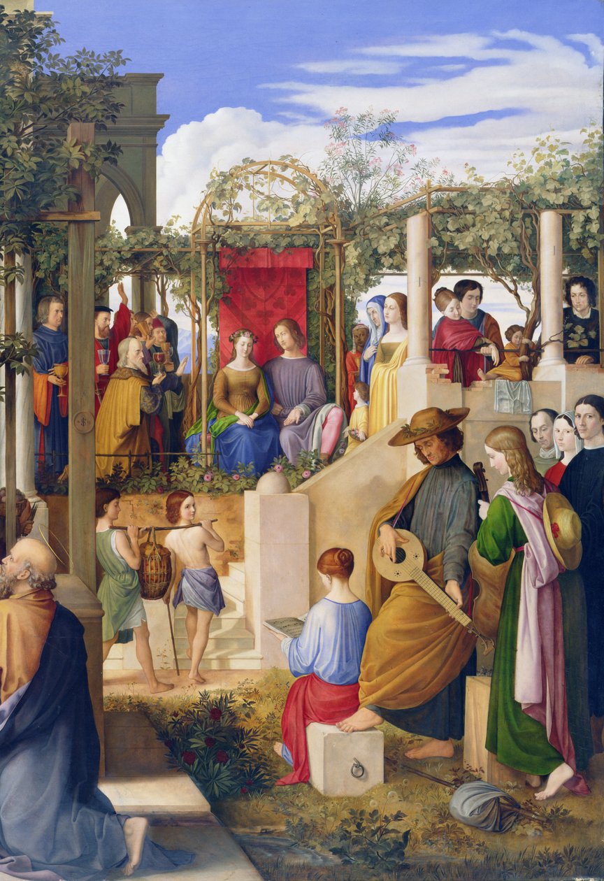 Manželství v Káně, 1819 (detail 149006) od Julius Schnorr von Carolsfeld