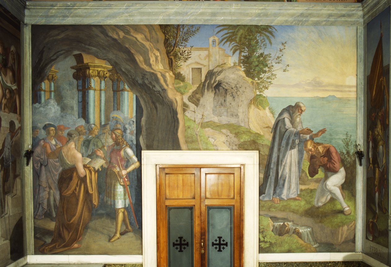Příběh Ruggiera od Julius Schnorr von Carolsfeld