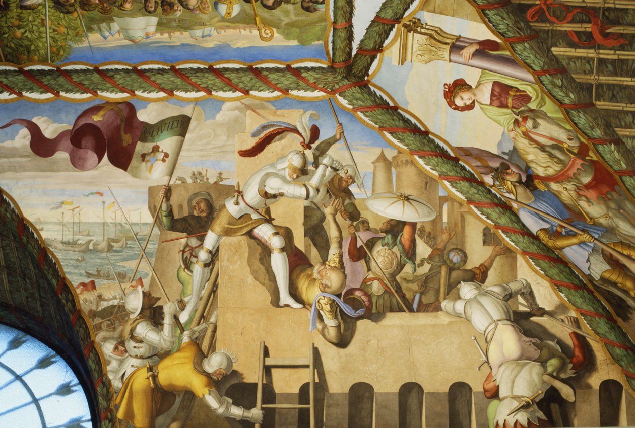 Útok na Bizerte od Julius Schnorr von Carolsfeld