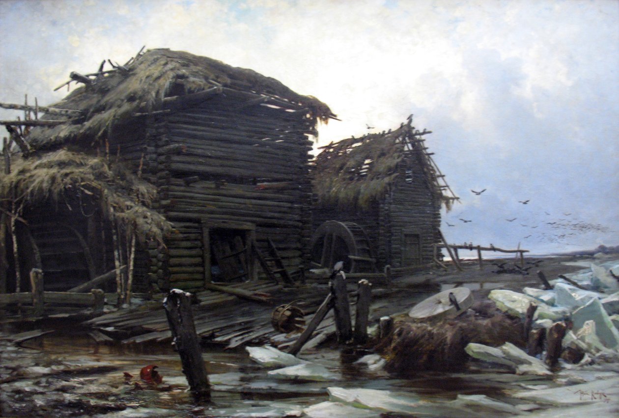 opuštěný mlýn Němec: opuštěné mlýny: n od Julius Sergius von Klever