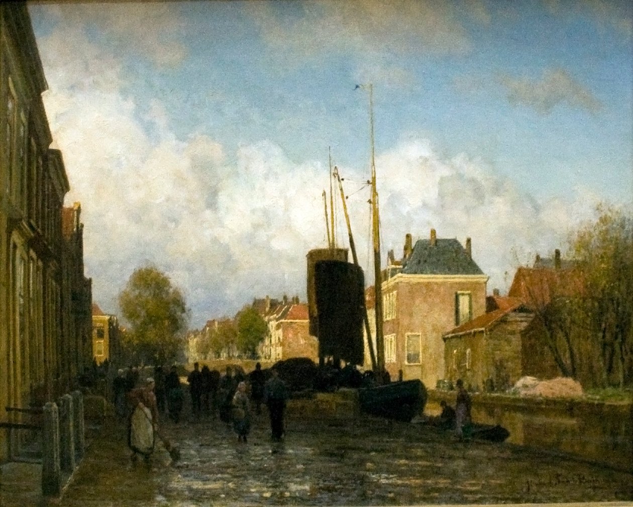 Nemocná csatorna Hagaban Dutch: The Sick in Haag od Julius Sande de van Bakhuyzen