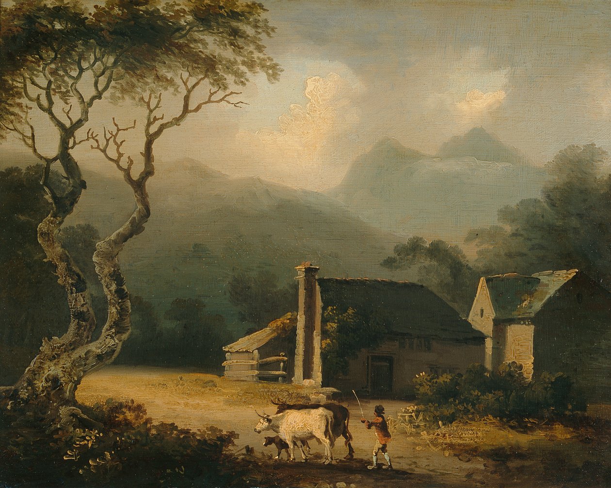 The Gathering Storm (olej na panelu) od Julius Caesar Ibbetson