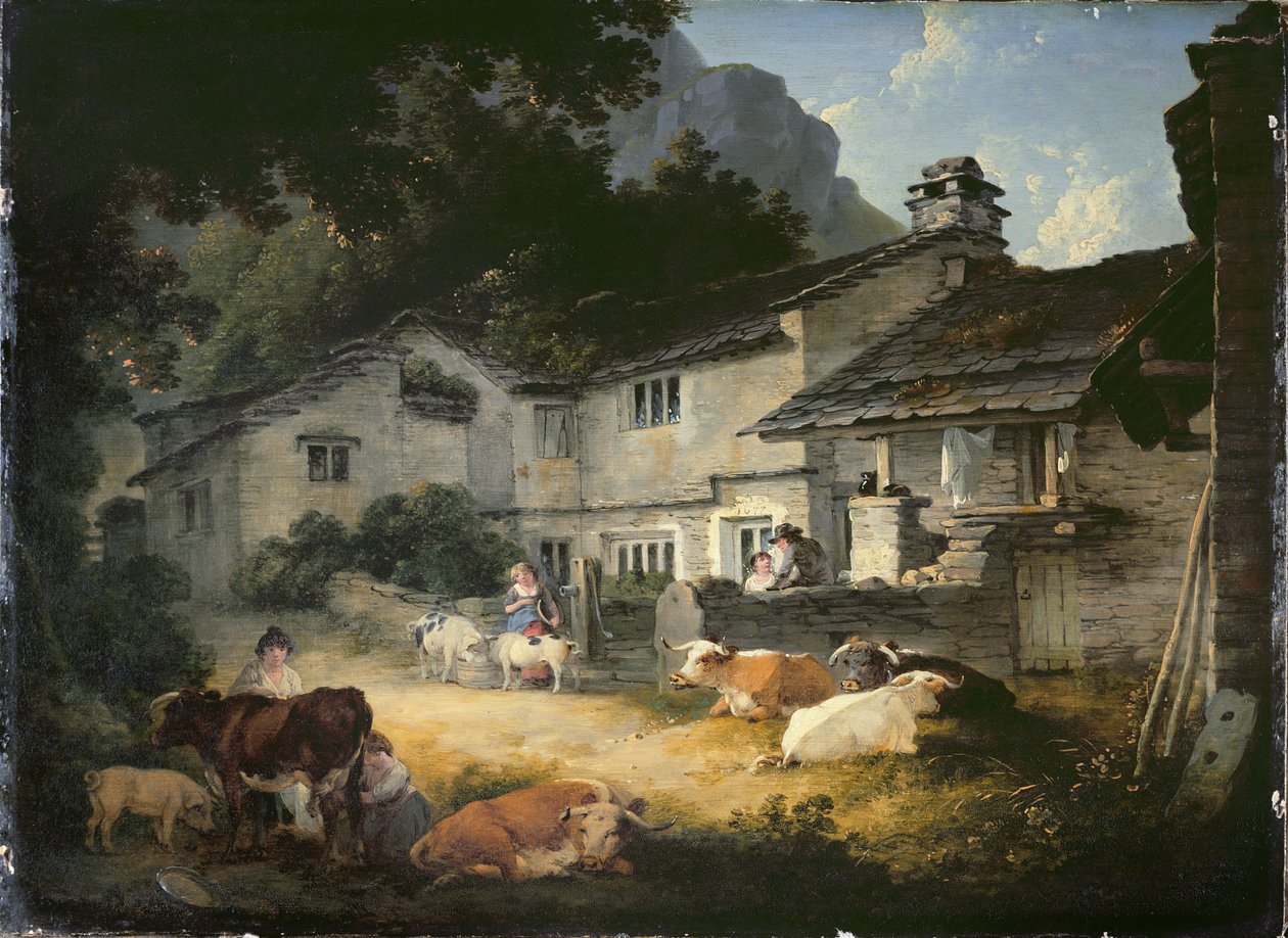 Malířský dům, Ambleside od Julius Caesar Ibbetson