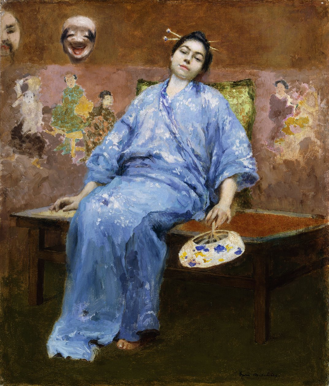 Gejša v klidu od Julius Gari Melchers