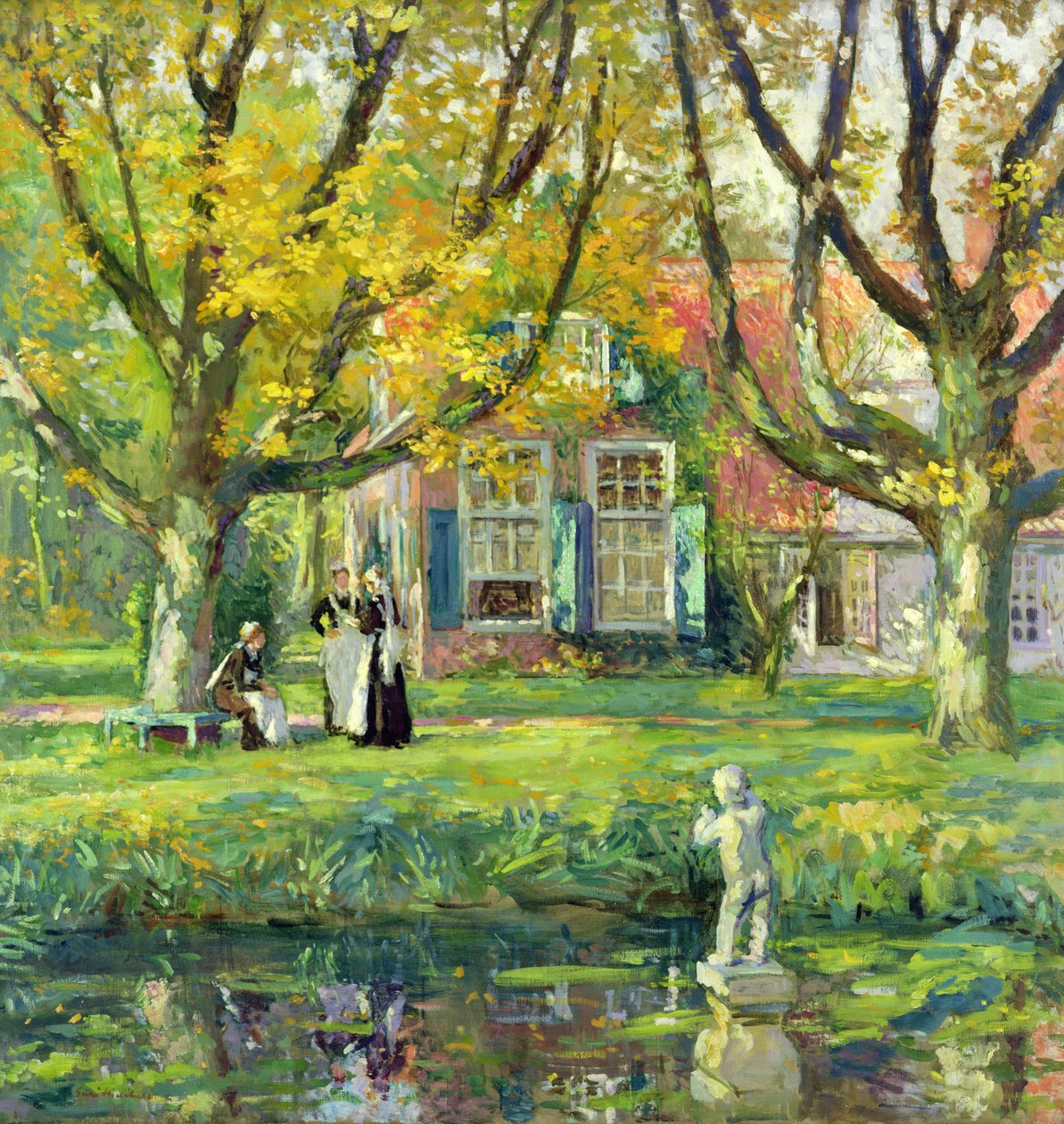 Moje zahrada (olej na plátně) od Julius Gari Melchers