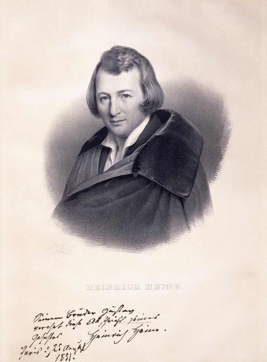 Portrét Heinricha Heineho, 1839 od Julius Giere