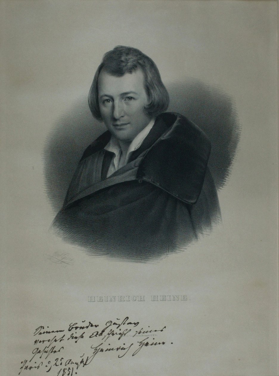 Portrét básníka Heinricha Heineho 1797-1856, 1839 od Julius Giere