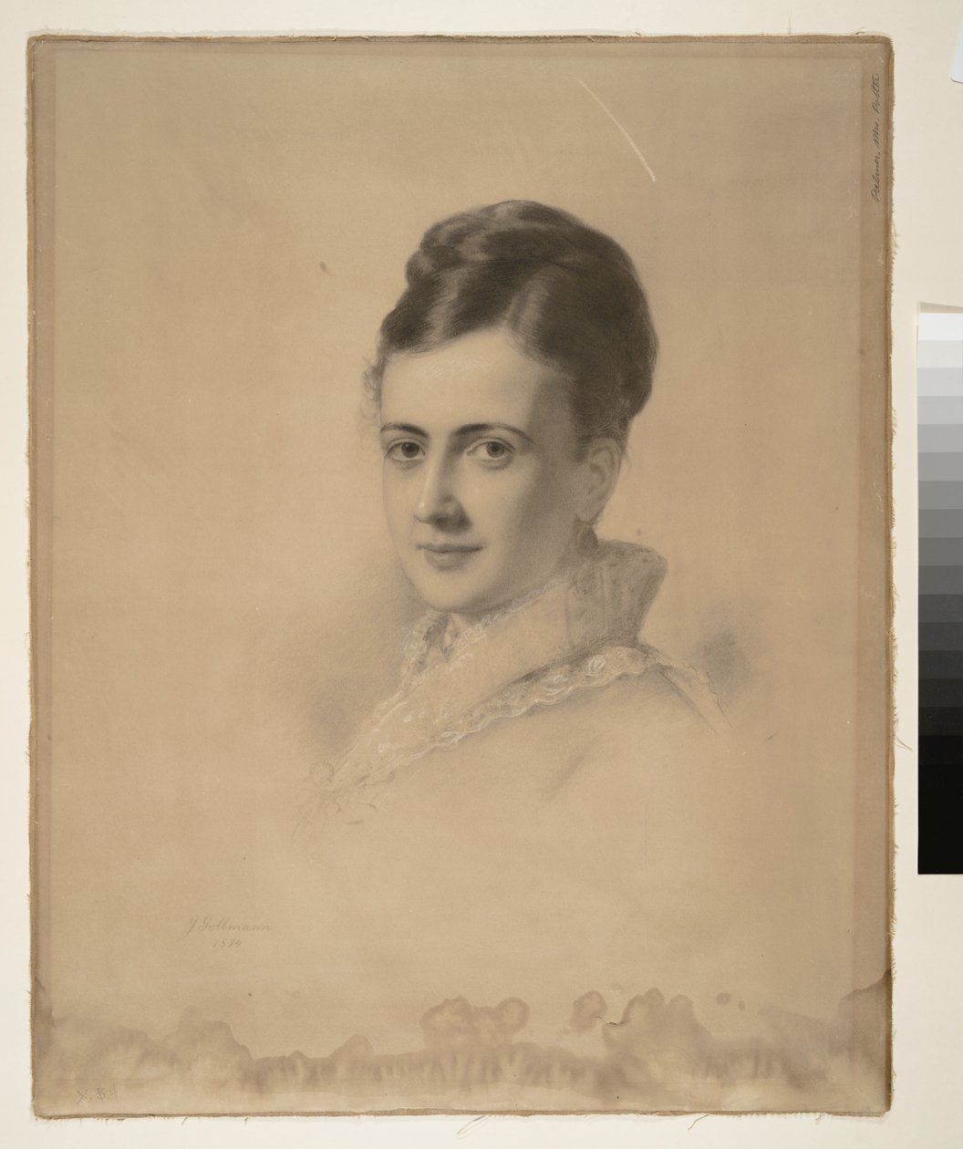 Portrét paní Potterové Palmerové (Bertha Palmer), 1874 (uhl na papíře) od Julius Gollmann