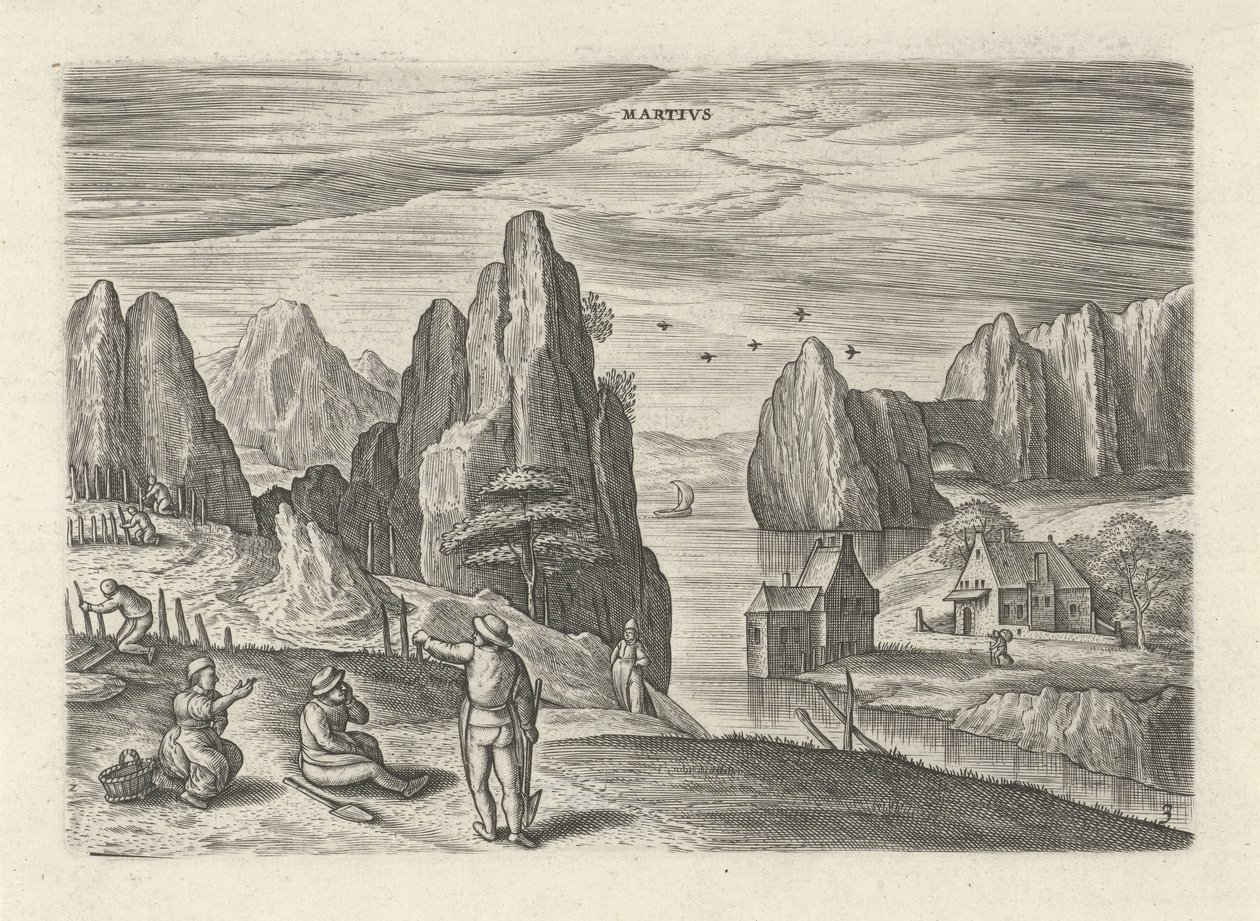 březen Martivs (název na objektu) Dvanáct měsíců (název série) od Julius Goltzius