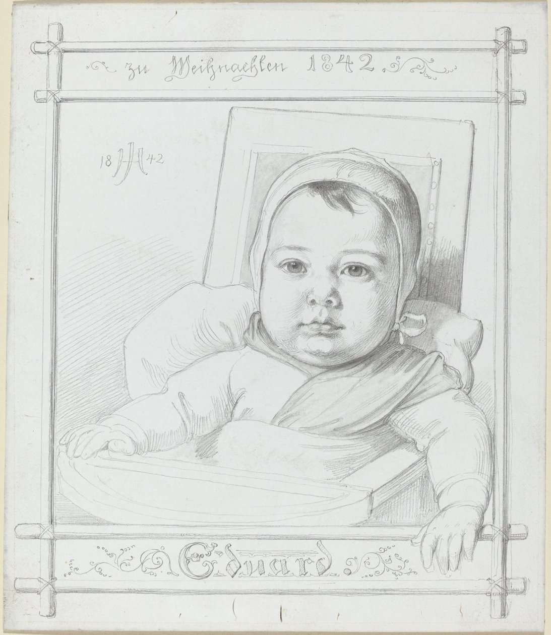 Eduard, Umělcův syn dítěte od Julius Hubner