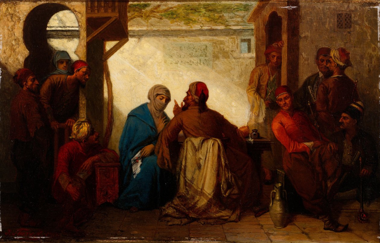 Písař, druhá polovina 19. století. od Julius Joseph Gaspard Starck
