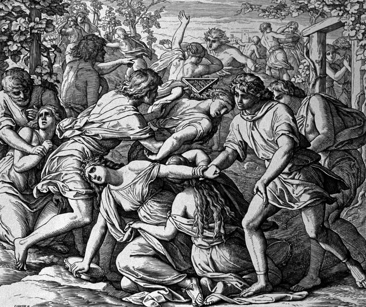 Únos dcer Izraele od Julius Schnorr von Carolsfeld